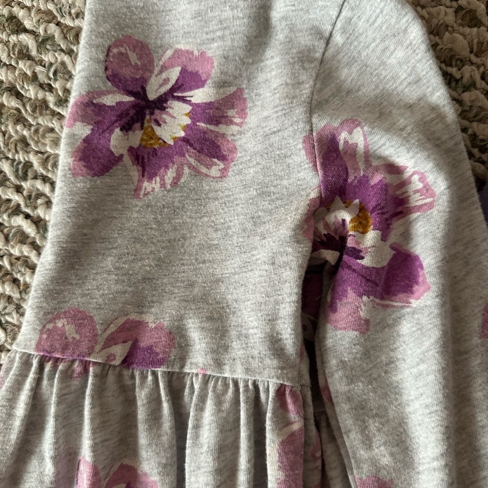 Lot of Printed Long Sleeve Cotton Dresses 4T - Picture 2 of 4